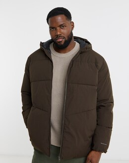 Jack & Jones Global Puffer Coat - Brown - Image