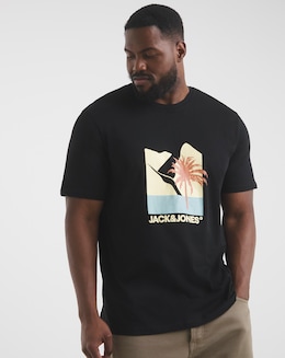 Jack &amp; Jones Barbados Graphic T-Shirt - Black