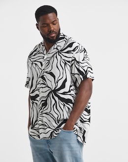 Jack &amp; Jones Jeff Resort Printed Shirt - White