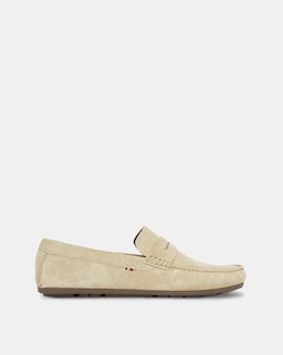 Tommy Hilfiger Suede Driving Shoe - Natural