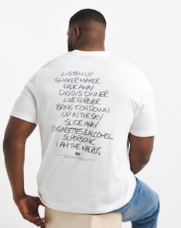 Jack &amp; Jones Oasis Crew Neck T-Shirt - White Multi
