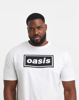 Jack &amp; Jones Oasis Crew Neck T-Shirt - White/Multi