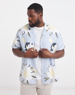 Jack &amp; Jones Marshall Floral Print Shirt - Blue