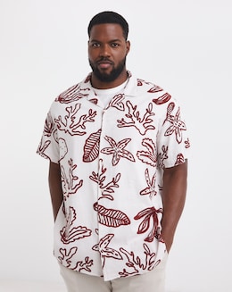Jack &amp; Jones Luke Crinkle Shirt - Clouddancer