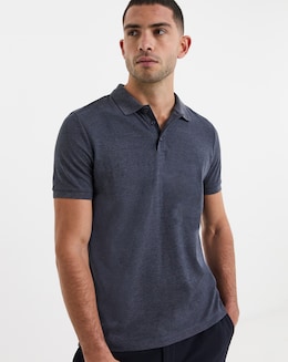 Pure Cotton Marl Pique Polo