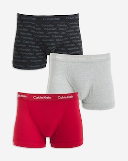 Calvin Klein Cotton Stretch Big Trunk 3 Pack - Black Multi
