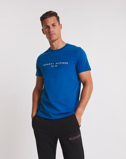 Tommy Hilfiger Blue Short Sleeve Logo T-Shirt