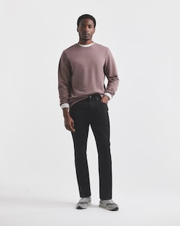 Black Slim Fit Stretch Gabardine Jeans