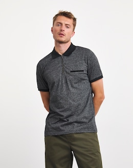 Zip Neck Grindle Polo Long