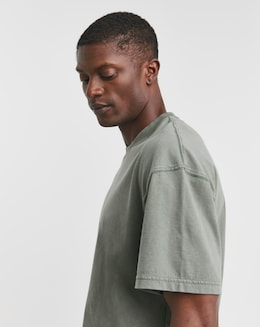 Vintage Wash Oversized Fit T-Shirt- Khaki