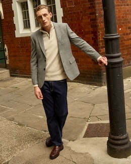 Herringbone Tweed RegFit Jacket