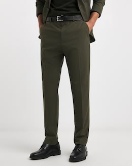 Tapered Fit Flat Front Stretch Trouser
