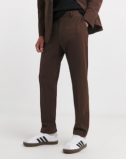 Tapered Fit Flat Front Stretch Trouser