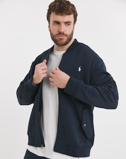 Polo Ralph Lauren Navy Lightweight Sweat Bomber Jacket
