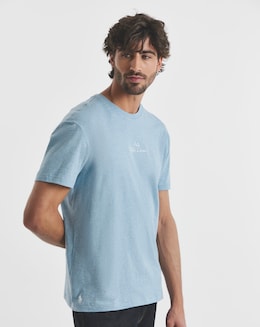 Polo Ralph Lauren Short Sleeve Script Logo T-Shirt - Blue Heather