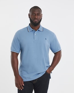 Polo Ralph Lauren Short Sleeve Tipped Polo -Blue