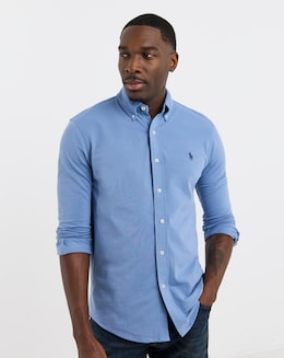 Polo Ralph Lauren Long Sleeve Stretch Jersey Shirt - Blue