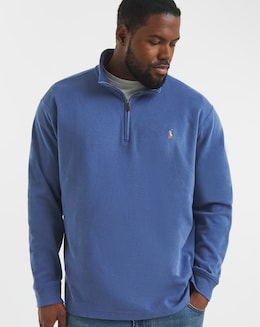 Polo Ralph Lauren Estate Rib 1/2 Zip Pullover - Old Royal