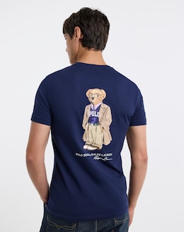 Polo Ralph Lauren Short Sleeve Bear Back Graphic T-Shirt - Navy