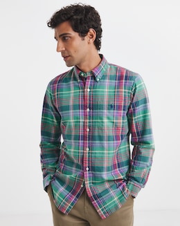 Polo Ralph Lauren Classic Check Oxford Shirt - Green/Red