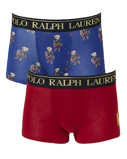 Polo Ralph Laureb 2 Pack Bear Gift Box Trunks - Navy/Red