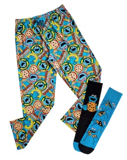 Cookie Monster Loungepant &amp; 2pk Socks