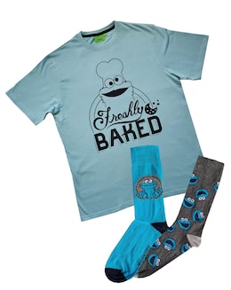 Cookie Monster T-Shirt &amp; 2pk Socks