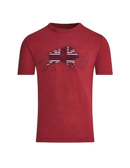 Raging Bull Slash Bull T-Shirt Claret
