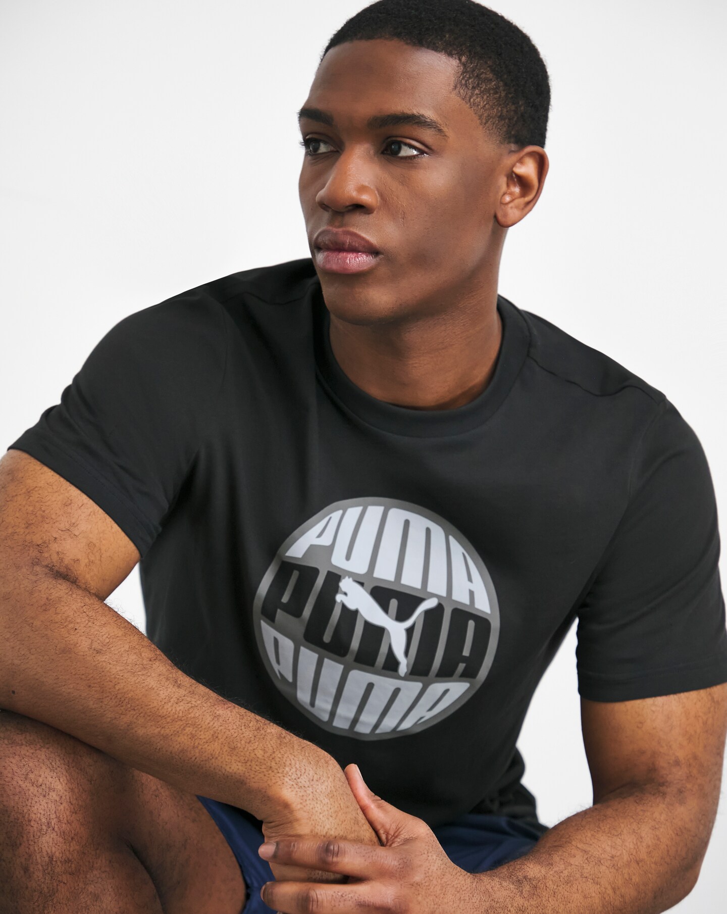 Men s Puma T Shirts Crew Neck Casual T Shirts