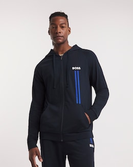 BOSS Navy Zip Lounge Hoodie