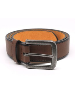 D555 Avant Burnished Edge Brown  Belt 3.5 Cm Width
