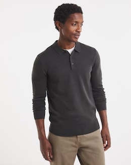 Long Sleeve Acrylic Polo