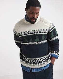 Christmas Tree Fairisle Knitted Jumper - Image