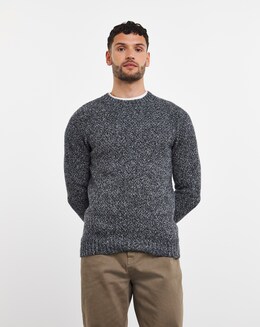 Twisted Yarn Crew Neck Sweater