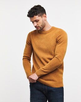 Mustard Lambswool Crew Neck