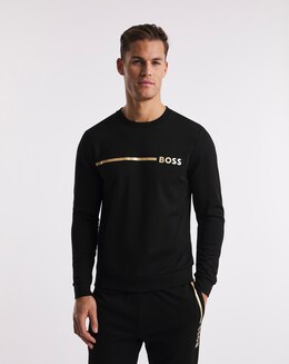 BOSS Black &amp; Gold Lounge Crew Sweat