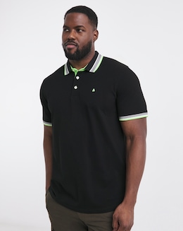 Jack &amp; Jones Paulos Tipped Polo - Black
