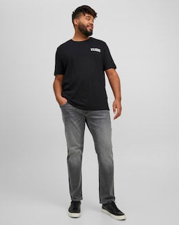Jack &amp; Jones Slim Tapered Fit Glenn Jeans In Washed Grey