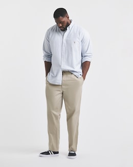 Polo Ralph Lauren Classic Long Sleeve Stripe Oxford Shirt - Blue/ White