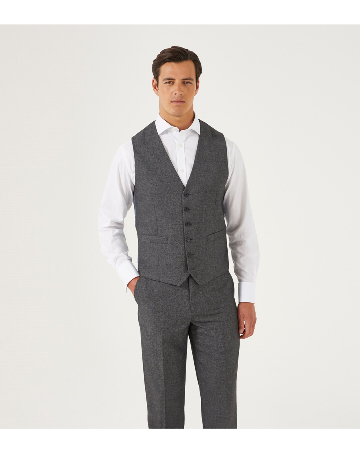 Débardeur Homme Jacamo Taille 2XL Blanc Avec Ourlets Gris - Occasion Très Bon état - Basique Décontracté