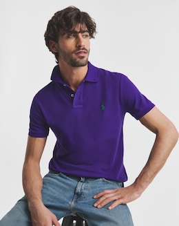 Polo Ralph Lauren Classic Short Sleeve Polo Shirt - Purple