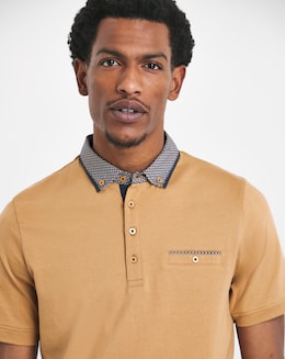 Joe Browns Printed Collar Polo Shirt Long Length
