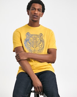 Joe Browns Tiger Print T-Shirt Long Length