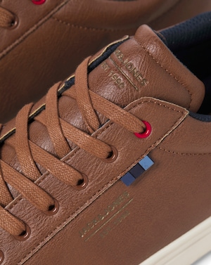 Jack & Jones Bale PU Trainer - Tan - Image 2