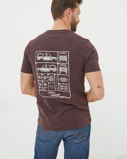 FatFace Plum Landrover T-Shirt