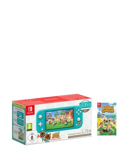 Nintendo Switch Lite Turquoise Console + Animal Crossing - Timmy &amp; Tommy Edition