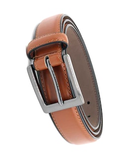 D555 ANTHONY Square Buckle Edge Stitched Belt 2.7 cm Width