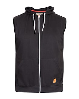 D555 Blake Sleeveless Zip Through Hoody