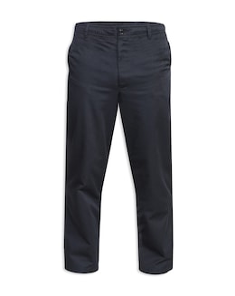 D555 Big &amp; Tall Basilio Full Elastic Waist Rugby Trouser with Draw Cord - Black
