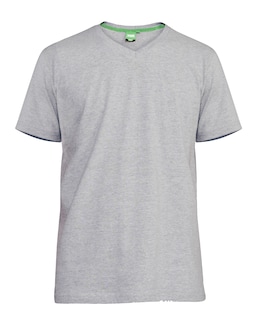 D555 Signature &quot;V&quot; Neck  Grey Premium Weight T-Shirt